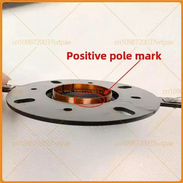Alt view image 3 of 3 - 2pcs For 25.5mm Round Frame Silk Dome Tweeter Voice Coil Film Diaphragm HiFi Treble Speaker Replacement Part