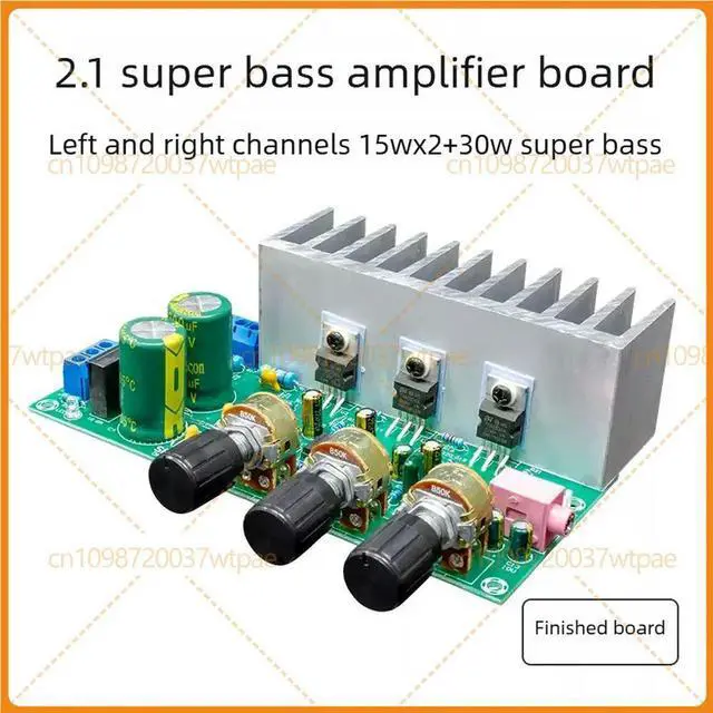Main image of For TDA2050+TDA2030A 2.1 Channel Finished Amplifier Board, Low Noise HiFi High Power Subwoofer Audio Module