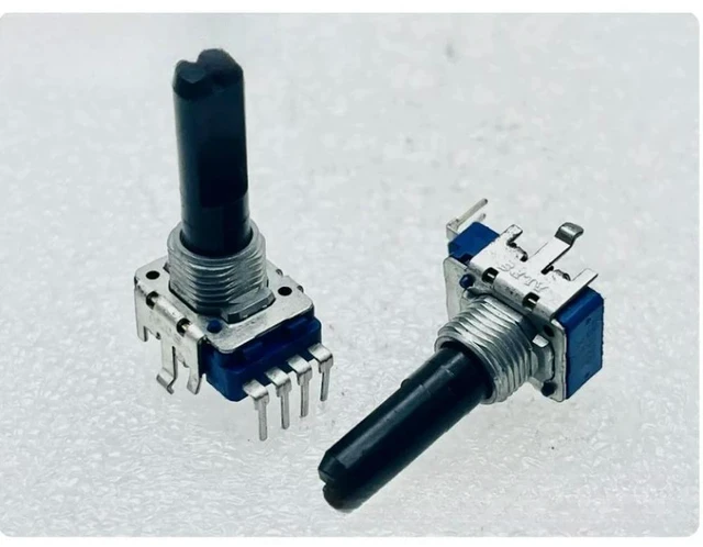 Alt view image 2 of 6 - 2pcs RK11 Rotary Potentiometer B5K 23mm Shaft Center Detent Volume Control for ALPS Mixer Amplifier