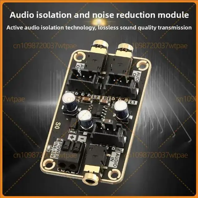 Main image of For Audio Isolation Noise Reduction Module Eliminate Ground Loop Hum For Car Audio Amplifier System