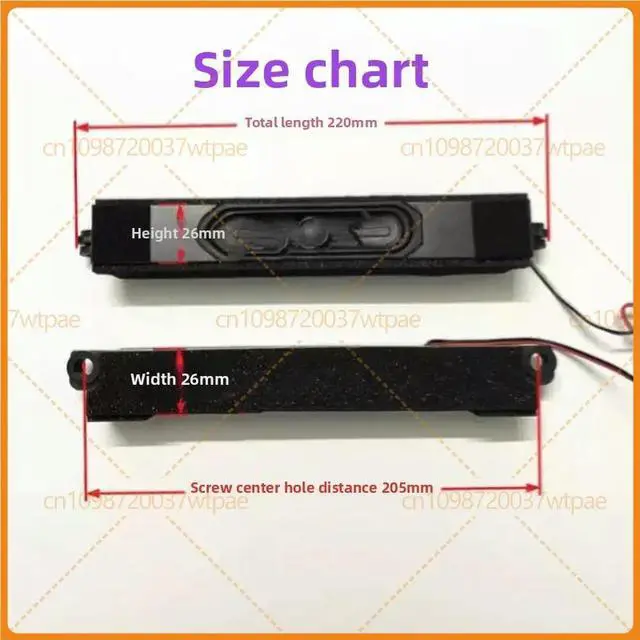 Alt view image 2 of 6 - 2pcs For Sharp TV Speaker 4560UK001 Compatible LCD-60SU478A 4T-C70AHMA
