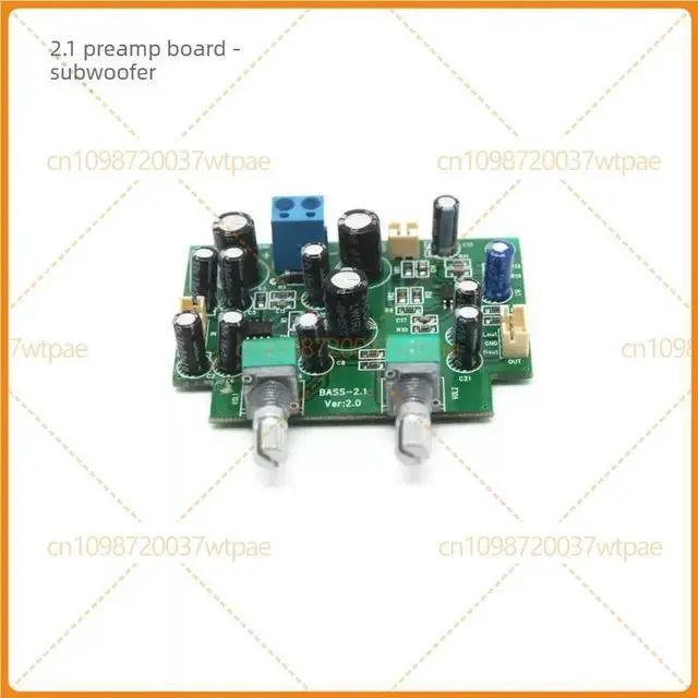 Main image of For Single Power 2.1 Preamp Board Subwoofer Low Pass Preamp Headphone Amplifier Module
