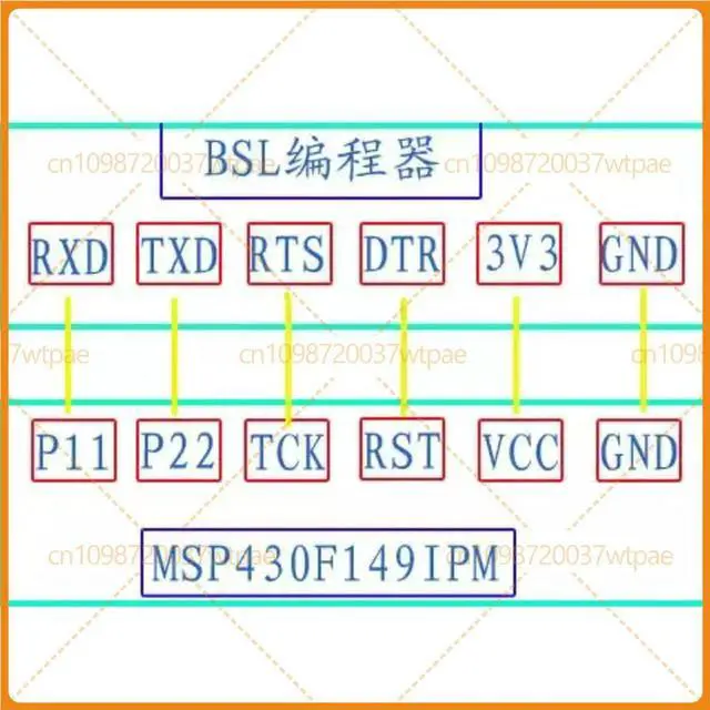 Alt view image 3 of 6 - For MSP430 Development Board USB BSL Programmer Download Cable, Support Arbitrary Hotswap