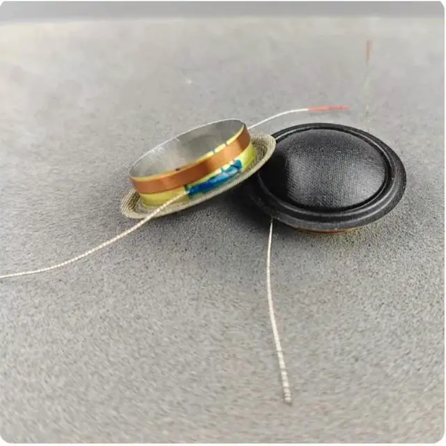 Alt view image 2 of 3 - 5pcs 16.5mm Silk Dome Tweeter Voice Coil White Aluminum 180 Degree Lead Out Speaker Repair Accessory