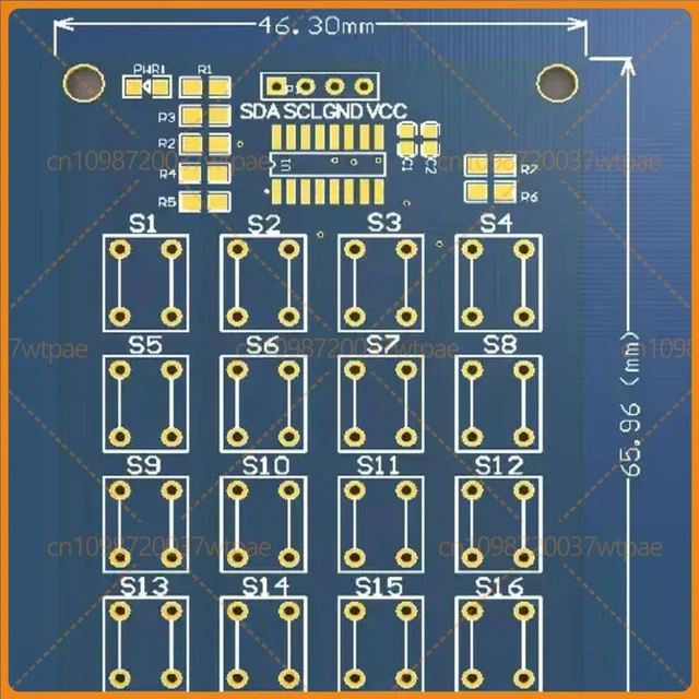 Alt view image 2 of 6 - 2pcs For IIC Serial 4x4 16Key DIP Matrix Keypad, 2Wire Interface Control Module