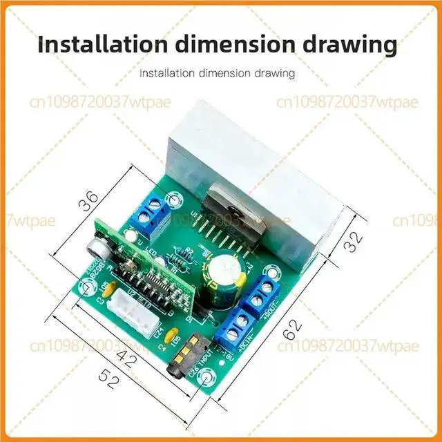 Alt view image 3 of 6 - For TDA7377 Bluetooth Amplifier Board, No Noise 2.0 Dual Channel Audio Module, DC 12V Input For Desktop Speakers