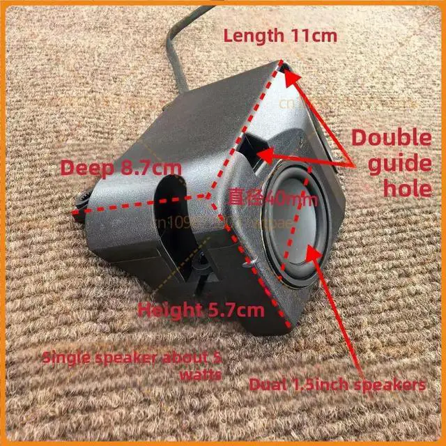 Alt view image 2 of 3 - For Harman Passive Speaker Dual 1.5 Inch Full Range Unit Car Desktop Audio DIY Modification Parts