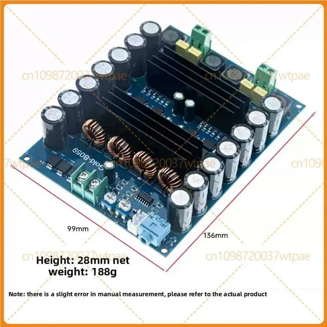 Alt view image 2 of 3 - For Gold-B059 Amplifier Module TPA3116D2 2*120W DC12-24V Car HIFI
