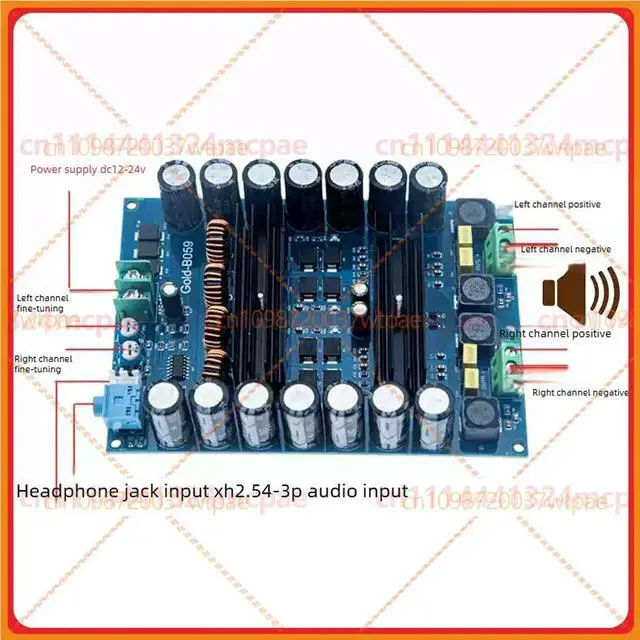 Alt view image 2 of 3 - For B059 TPA3116D2 Amplifier Board 2*120W DC12V-24V Car Audio Module
