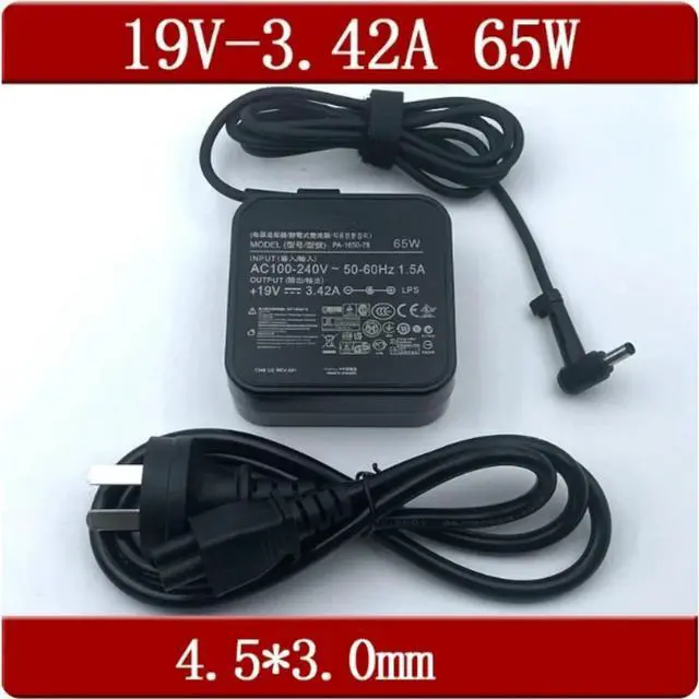 Main image of 2pcs 65W Laptop AC Power Adapter 19V 3.42A 4.5*3.0mm PA-1650-78 for