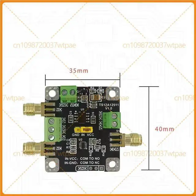 Alt view image 3 of 6 - For TS12A12511 HighSpeed SPDT Analog Switch Module, Singlebipolar & Bipolar Input, Low OnResistance
