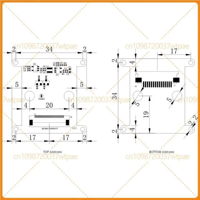 Alt view image 2 of 6 - For ADPTfirefly Adapter Board for Firefly RK3566 RK3568 RK3588, Suitable for VEYE Module