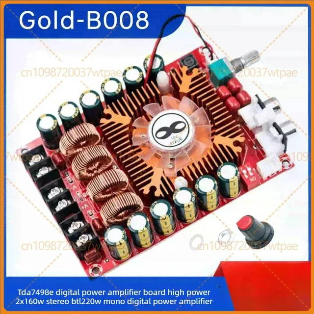 Main image of For Gold-B008 TDA7498E Stereo Amplifier Board 2*160W BTL 220W Audio Module