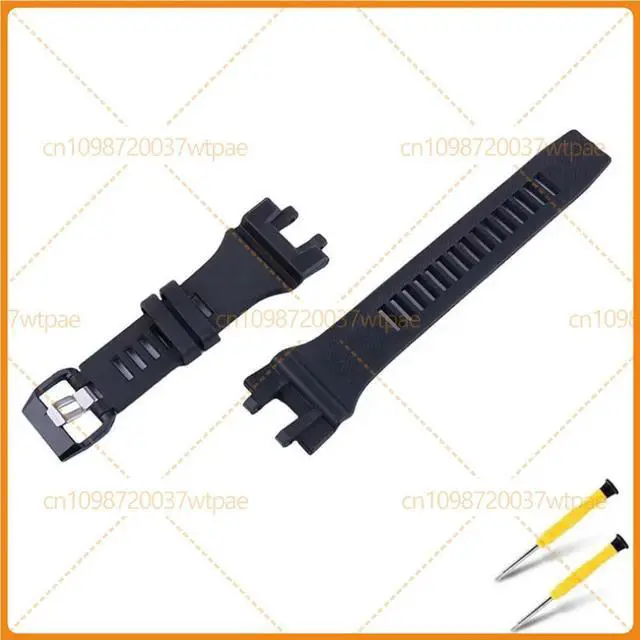 Alt view image 3 of 3 - For Casio Black Resin Watch Strap Replacement Accessories Fit GBA-900 Series Watches