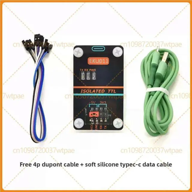 Alt view image 3 of 6 - For EKU011 CH340 High Voltage Isolation USB To UART TTL Serial Adapter Module