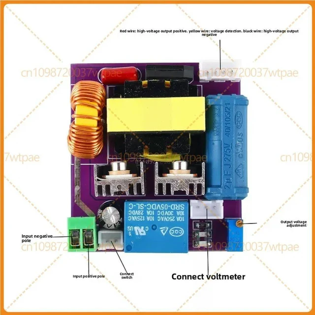 Alt view image 2 of 6 - For 12V To 400V Boost Step Up Module ZVS Capacitor Charger DIY Kit Highly Integrated Board For Coilgun