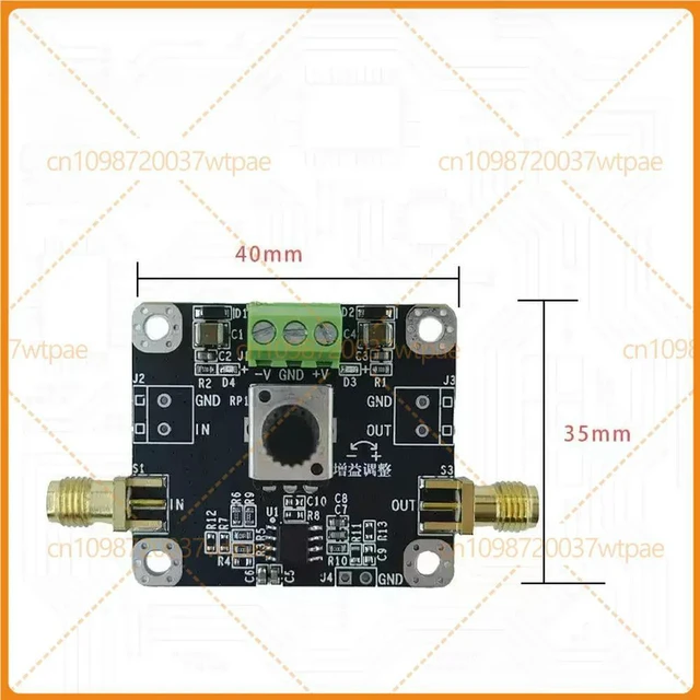 Alt view image 3 of 6 - For AD817 Adjustable Gain Amplifier Module, HighSpeed Voltage Buffer, Noninverting Amplifier, Emitter Follower