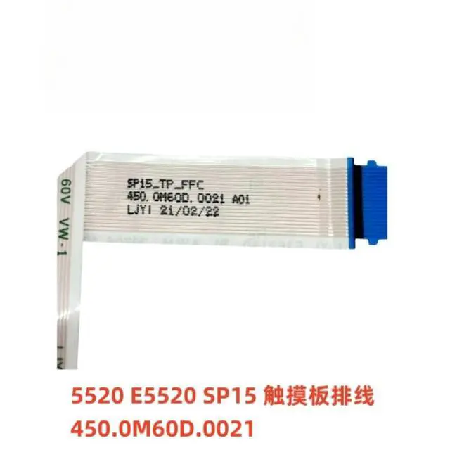 Alt view image 2 of 6 - 2pcs 450.0M60D.0021 Laptop Touchpad Flex Ribbon Cable Replacement Repair Parts for Latitude 5520 E5520 SP15 Notebook