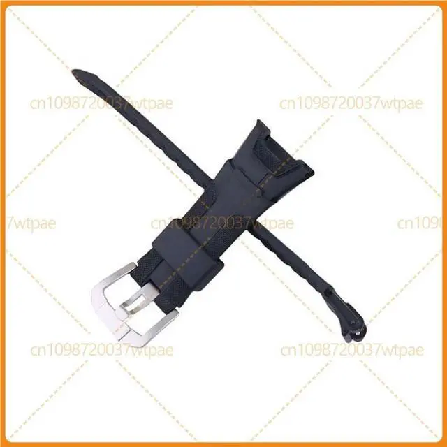 Alt view image 3 of 3 - For Casio Watch Accessories Black Resin Strap With Pin Buckle Fit PRG-110 PRO TROutdoor Watch Series