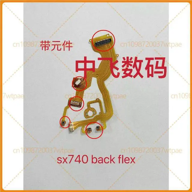 Main image of For SX740 SX730 HS Lens Rear Flex Cable With Components Camera Repair Parts
