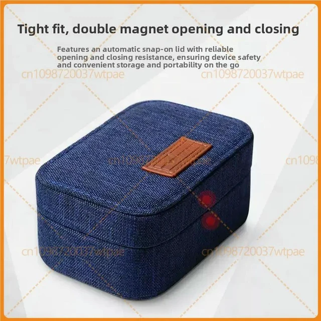 Alt view image 3 of 3 - For NICEHCK Canvas Earphone Box Multifunctional Shockproof Pressure Resistant Protective Case