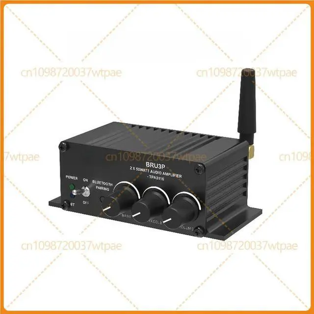 Alt view image 3 of 3 - For BRU3P TPA3116 Bluetooth 5.3 Digital Amplifier Board 2×50W DSP Tone Control For Desktop & Ceiling Speakers