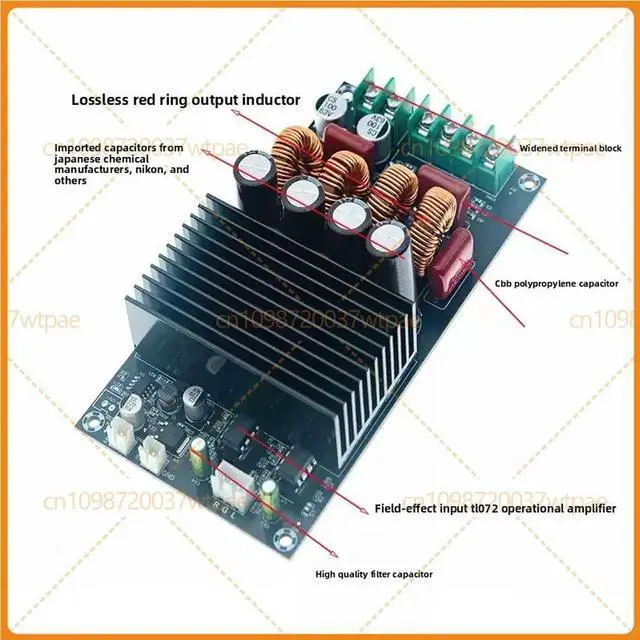 Alt view image 2 of 3 - For A016 HIFI Digital Amplifier Board TPA3255 Stereo 2*300W D Class