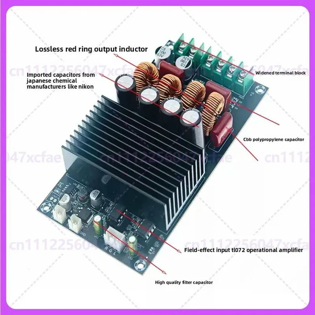 Alt view image 2 of 3 - For TPA3255 Stereo Digital Amplifier Board 2*300W D Class Audio Module