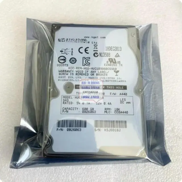 Main image of For HGST HUC109060CSS600 600GB 10K SAS 2.5 Inch Server Hard Drive Replacement Parts