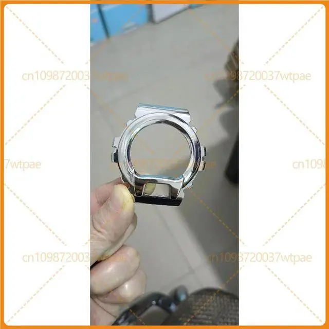 Alt view image 2 of 6 - For Casio G-SHOCK Silver l Bezel Case Replacement Shell Fit DW6900 Series Watch Mod Accessories