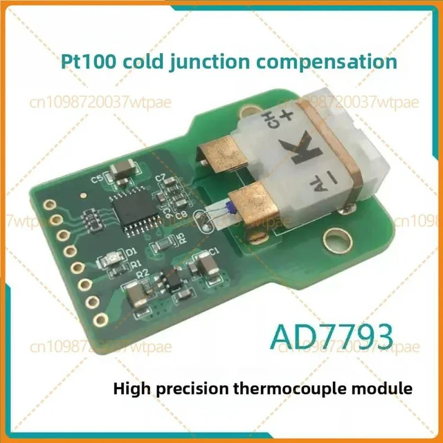 Alt view image 2 of 6 - For AD7793 High Precision K-Type Thermocouple Temperature Acquisition Module PT100 Cold Junction Compensation