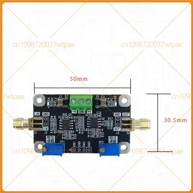 Alt view image 3 of 3 - For Analog Adjustable PhaseShift Amplifier Module, 0350 Degree Phase Range, Custom Working Frequency