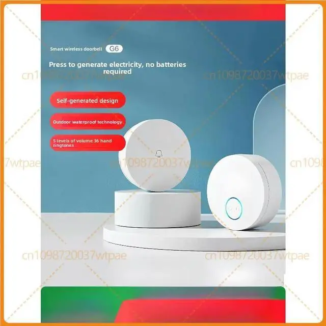 Main image of For linptech Selfpowered Doorbell, Noplugin Remote Bell, Elderly Call Alert For Home