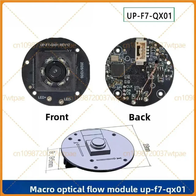 Alt view image 2 of 6 - For UPF7QX01 Macro Optical Flow Sensor Module, Upix Protocol, Indoor Outdoor Precise Positioning For Robot