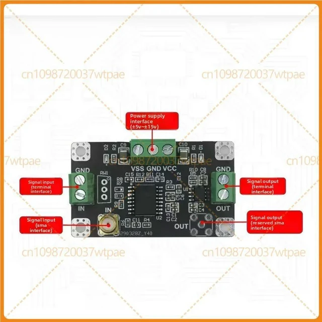 Alt view image 2 of 6 - For AD637 RMS Detector Module, Peak Voltage Detection, AC DC Signal Detecting, For Data Acquisition