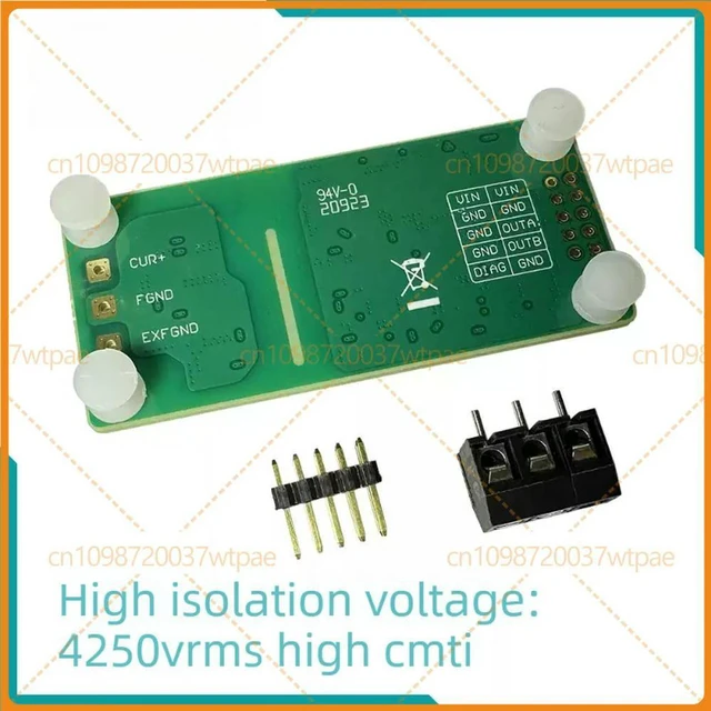 Alt view image 3 of 6 - For AMC3301 High Performance Current Isolation Module Unipolar Bipolar Output External Shunt Resistor
