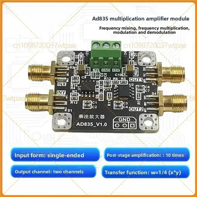 Main image of For AD835 Four-Quadrant Multiplier Amplifier Module, Broadband Mixer Modem with Post Amplifier