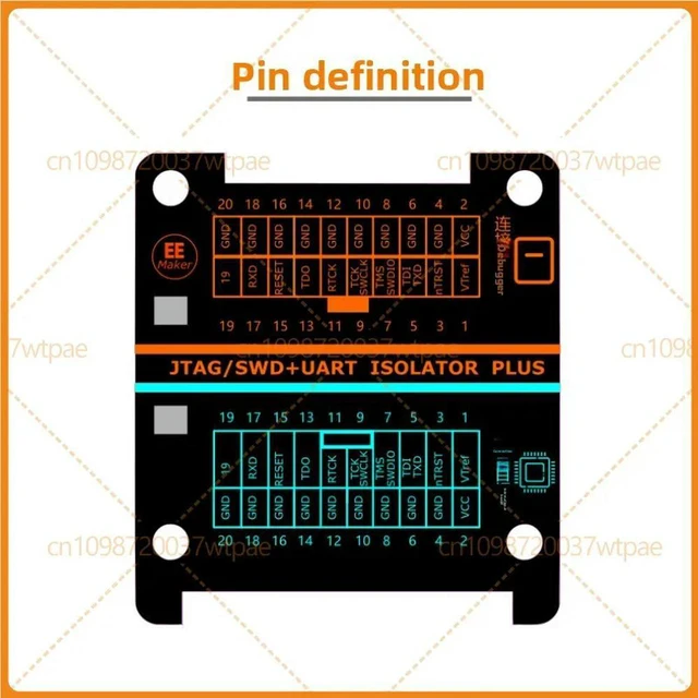 Alt view image 3 of 3 - For EKD04Emulator Isolation PLUS High Voltage Isolation Adapter Board,JTAG SWD Serial Port,for JLink STLink DAPLink