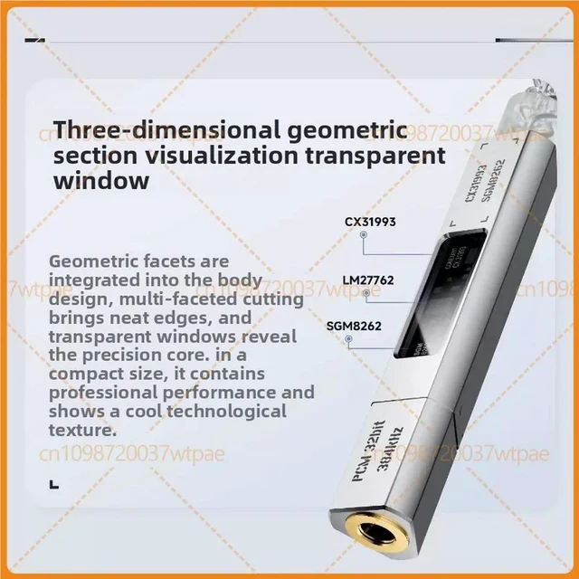 Alt view image 2 of 3 - For NICEHCK NK1Ultra DAC Audio Adapter Dual Chip Digital Decoding Earphone Dongle