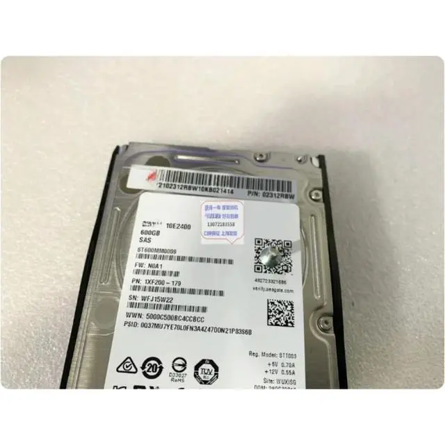 Alt view image 3 of 3 - For 02312RBW 600GB 10K 12G SAS 2.5 Inch Server Hard Drive 128M Cache For V3 V5 Replacement Parts