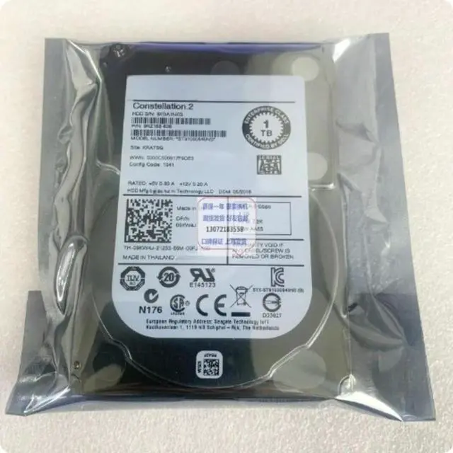Main image of For 31N08 9KW4J WF12F ST91000640NS 1TB SATA 2.5 Inch Server Hard Drive Replacement Parts