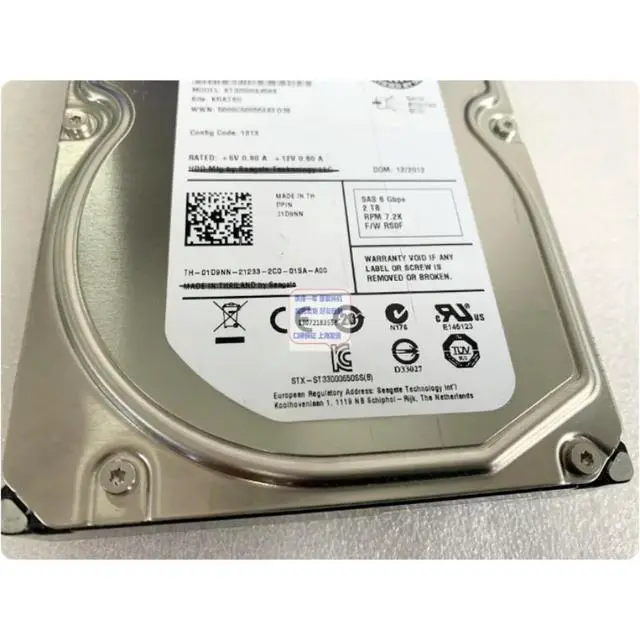 Alt view image 2 of 3 - For ST32000645SS 1D9NN 9SM267-150 2TB SAS Server Hard Drive Replacement Parts