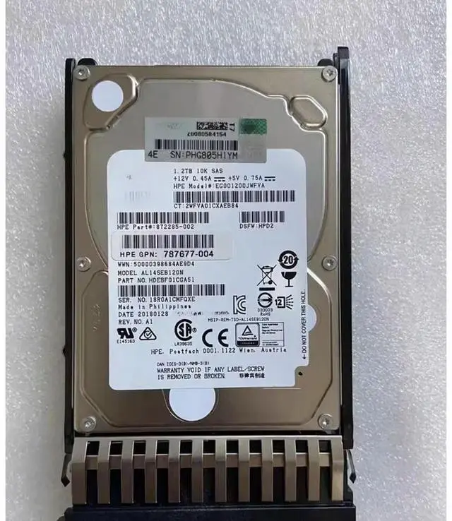 Main image of For J9F48A 787648-001 1.2TB 10K 12G SAS 2.5 Inch Hard Drive For MSA2040