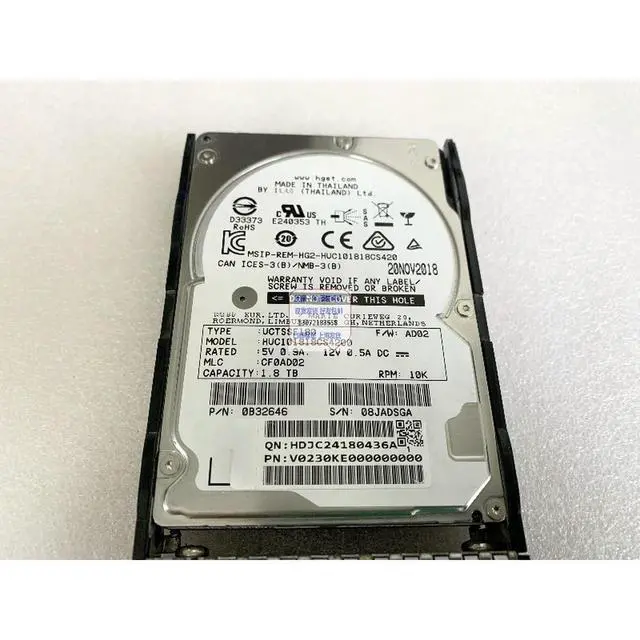 Alt view image 3 of 3 - For Inspur V0230KE HUC101818CS4200 1.8TB 12G SAS 2.5 Inch Server Hard Drive For M5 M6 M7