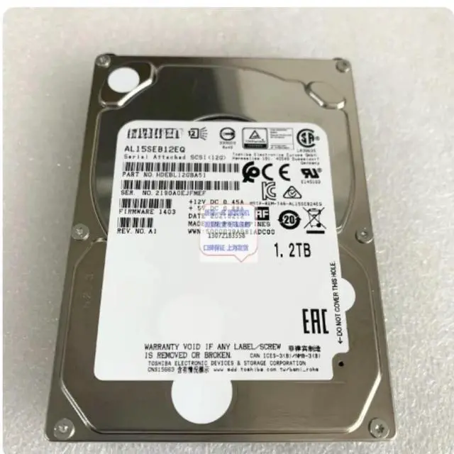 Main image of For AL15SEB12EQ AL15SEB120N 1.2TB 12G SAS Server Hard Drive Replacement Parts