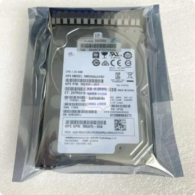 Main image of For MM2000JEFRC 765452-002 1FM201-035 765873 2TB Server Hard Drive Replacement Parts