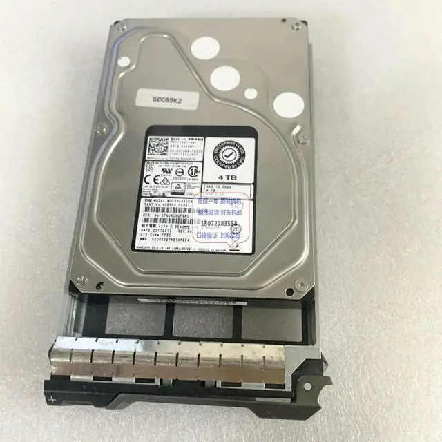 Alt view image 3 of 3 - For 00F9W8 MG04SCA40EN 4TB 7.2K 12G SAS 3.5 Inch Server Hard Drive For R740