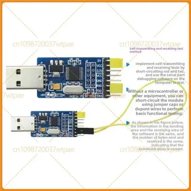 Alt view image 2 of 3 - For CH340G USB To TTL Serial Download Cable Module,0.25M,For Firmware Upgrade Flash