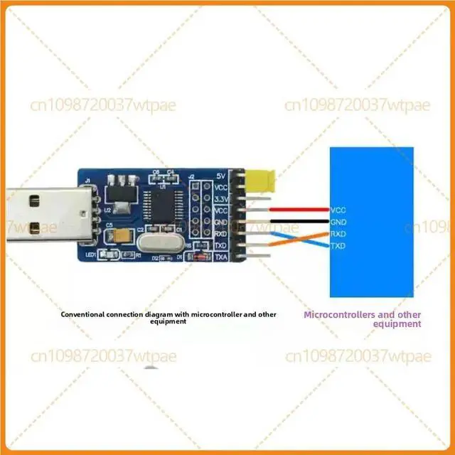 Alt view image 3 of 3 - For CH340G USB To TTL Serial Download Cable Module,0.25M,For Firmware Upgrade Flash