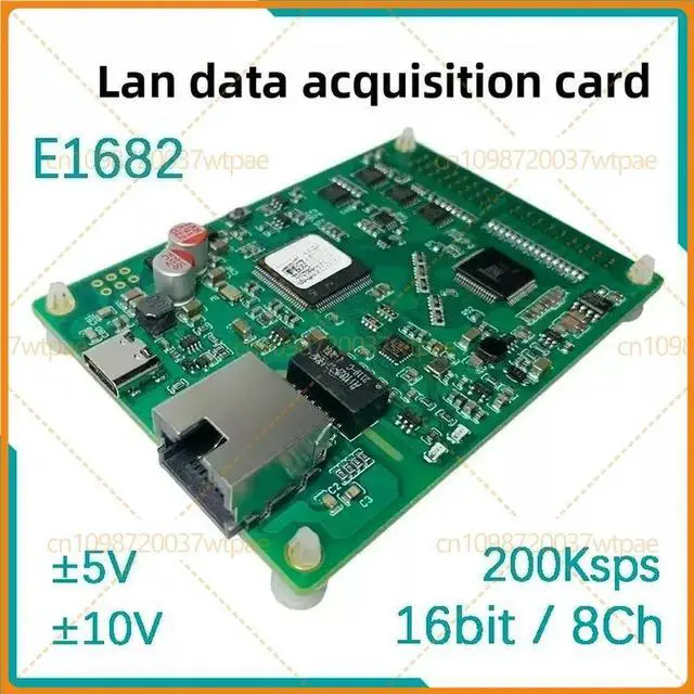 Main image of For E1682 Ethernet Data Acquisition Card 8 Channel 16Bit 200Ksps Parallel Sampling ±5V ±10V Input